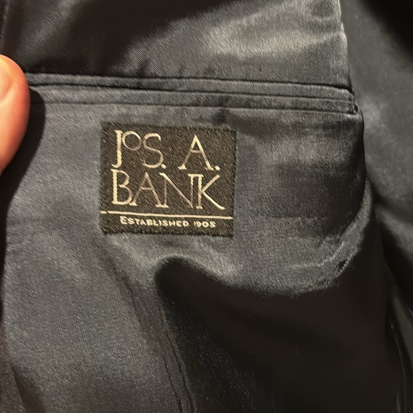 Men’s Vintage JoS A BANK, Sport Coat, Navy Striped, Size 46 Reg - Picture 5 of 11